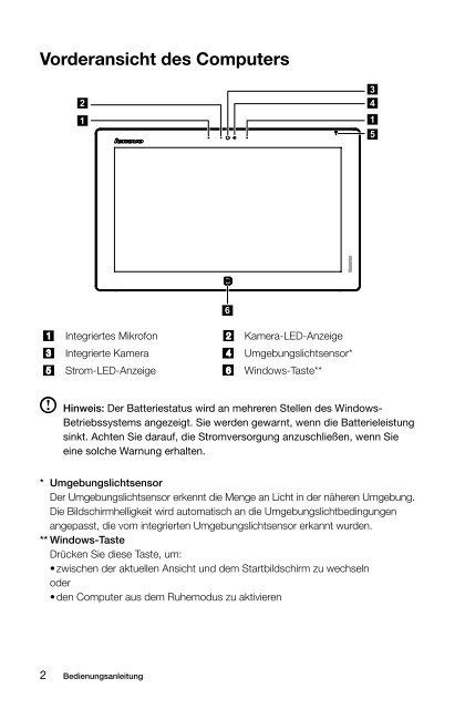 Verwendung des E-Dice - Lenovo