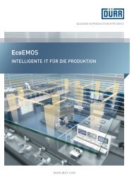 EcoEMOS – Produktionsoftware mit Erfahrung - Dürr