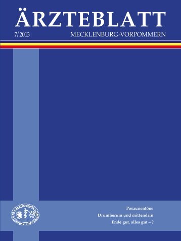 Ärzteblatt Juli 2013 - Ärztekammer Mecklenburg-Vorpommern