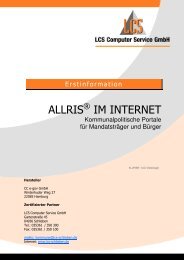 Ratsinformationssystem im Internet - Amt Oder-Welse