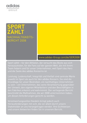 Sport zählt - adidas Group
