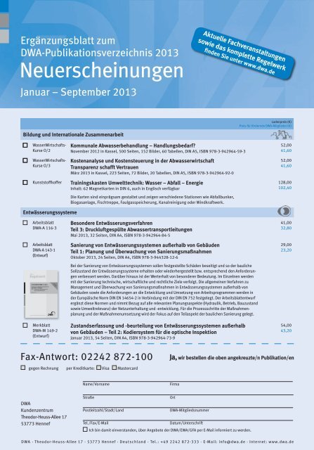Download (PDF) - DWA - Deutsche Vereinigung für ...