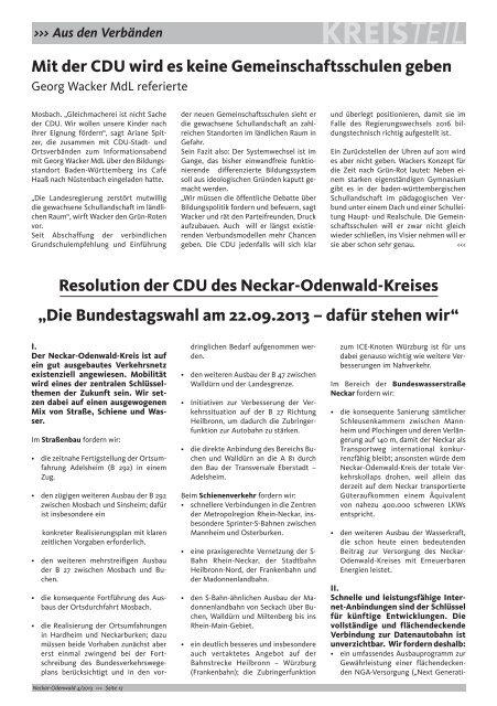 Ausgabe 4 - CDU Neckar-Odenwald