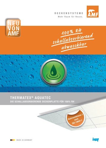 100% RH schallabsorbierend abwaschbar - Knauf AMF GmbH & Co ...