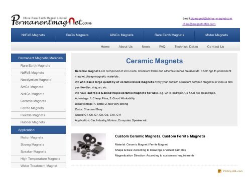 Ceramic Magnets