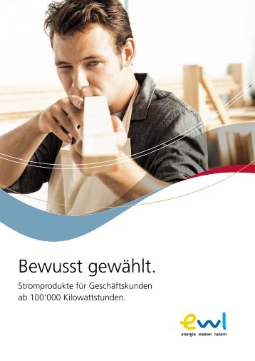 Produkt- und Preisinformationen 2013 (pdf) - ewl energie wasser ...