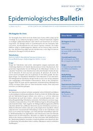 Epidemiologisches Bulletin 2/2013 - RKI
