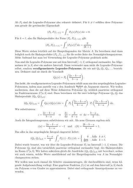 Approximation von Funktionen