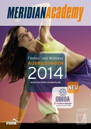 Aus- und Fortbildungsangebot 2014 - Meridian Academy