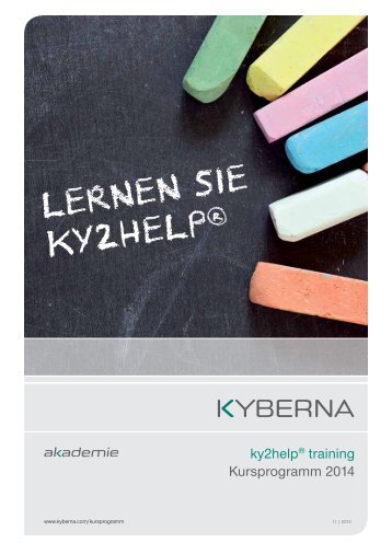 Kursprogramm 2014 - kyberna AG