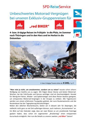 red BIKER - SPD-ReiseService