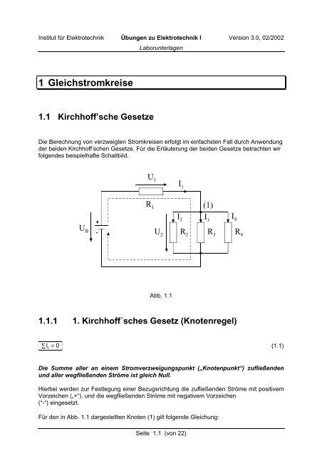 1.6.3 Schaltvorgänge an einer Kapazität