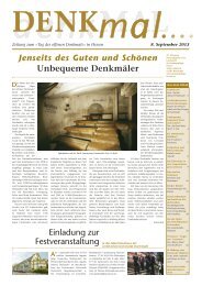 Denkmalzeitung 2013 - Landesamt für Denkmalpflege Hessen