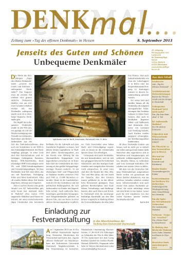 Denkmalzeitung 2013 - Landesamt für Denkmalpflege Hessen