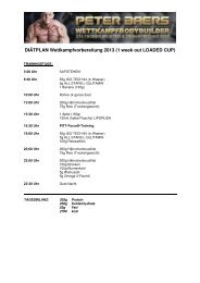 DIÄTPLAN Wettkampfvorbereitung 2013 (1 week out ... - All Stars