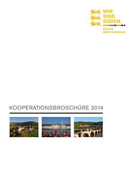 TMBW Kooperationsbroschüre 2014 (pdf, 3,20 MB) - B2B - Baden ...