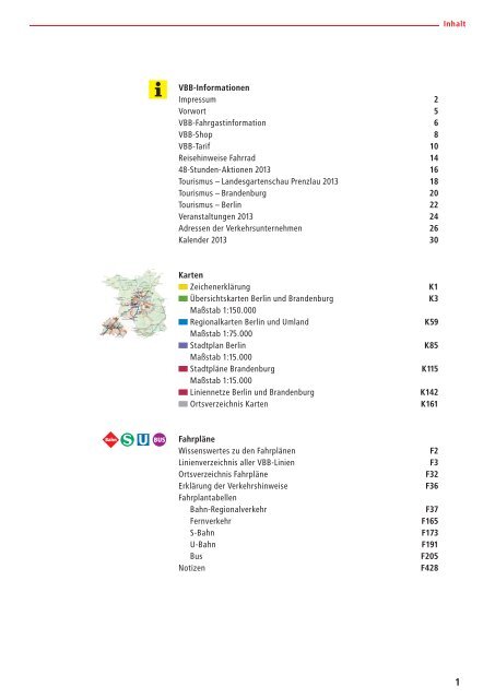 VBB-Informationen Impressum 2 Vorwort 5 VBB-Fahrgastinformation ...