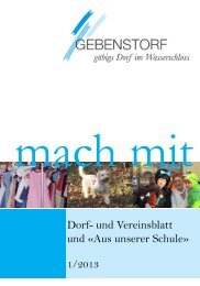 Mach Mit 1/2013 - Gemeinde Gebenstorf