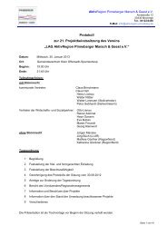 Protokoll und Sitzungspräsentation - LAG AktivRegion Pinneberger ...