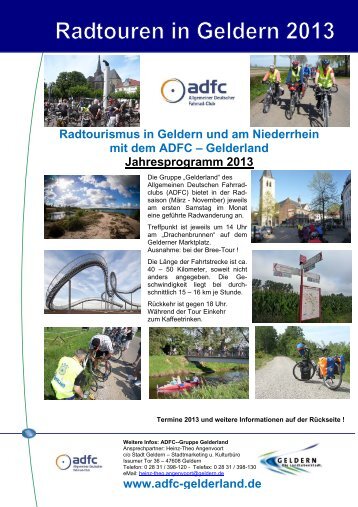 www.adfc-gelderland.de Radtourismus in Geldern und am ...