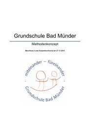 Methodenkonzept - Grundschule Bad Münder