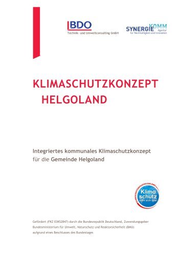 KLIMASCHUTZKONZEPT HELGOLAND Integriertes kommunales ...