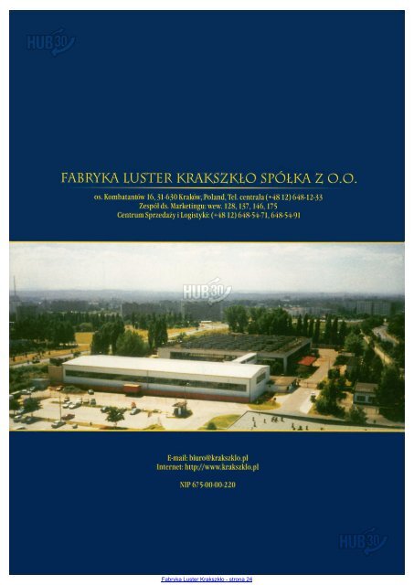 Fabryka Luster KrakszkÅo