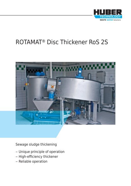 ROTAMAT® Disc Thickener RoS 2S