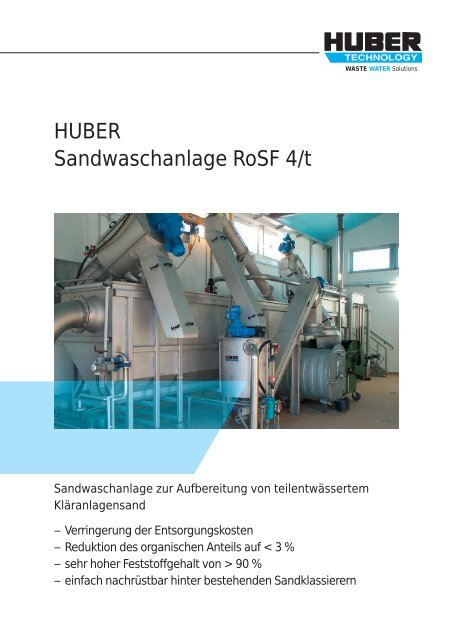 HUBER Sandwaschanlage RoSF 4/t