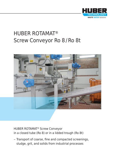 ROTAMAT® Screw Conveyor Ro 8 / Ro 8t