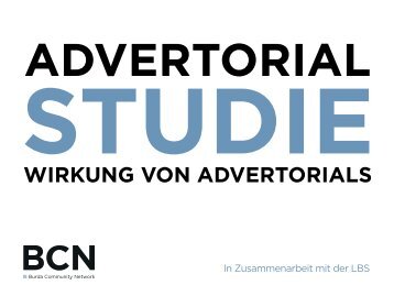 Redaktionelle Advertorials - Burda Community Network