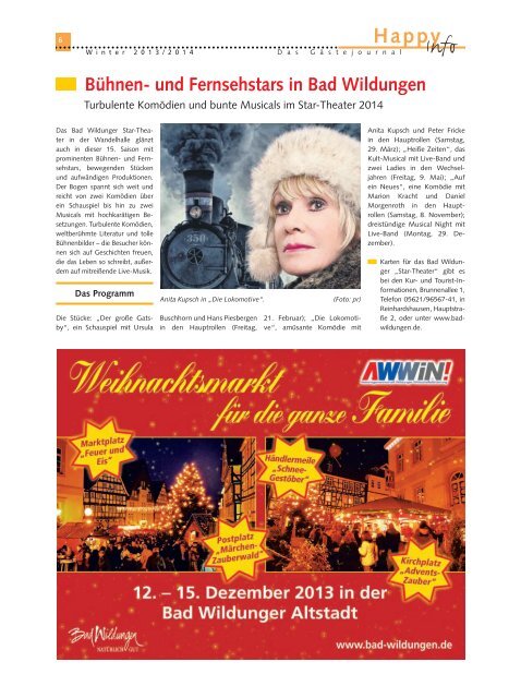 Happy Info Winterausgabe 2013 / 2014 - Bad Arolsen