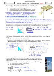 Physik-LÃ¶sungen zur 1. Klassenarbeit 1/3 - H. Klinkner