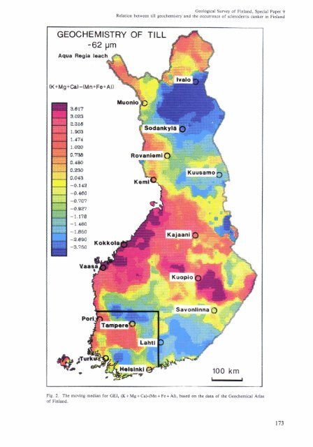 relation between till geochemistry and the occurrence ... - Arkisto.gsf.fi