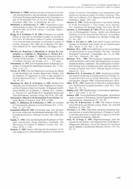 relation between till geochemistry and the occurrence ... - Arkisto.gsf.fi