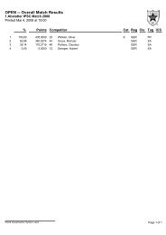 Ergebnisse IPSC Teil 2 - SV Hubertus Metzingen