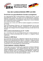 Landesverband Rheinland-Pfalz - Seniorenverband BRH - RLP