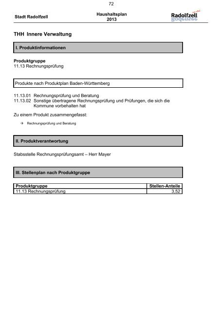 Haushaltsplan 2013 (6891.02KB) - Radolfzell