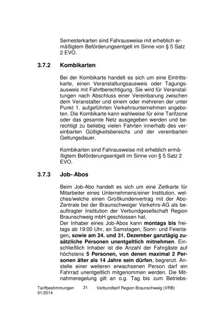 Tarifbestimmungen ab 01.01.14 - Braunschweiger Verkehrs-AG