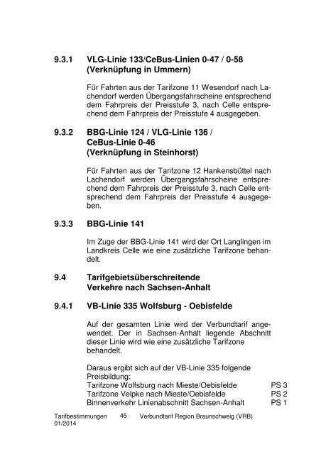 Tarifbestimmungen ab 01.01.14 - Braunschweiger Verkehrs-AG