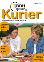 Kurier 5/6 2013 - BDH Bundesverband Rehabilitation