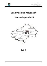 Haushalt 2013 - Landkreis Bad Kreuznach