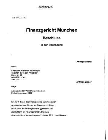 Finanzgericht München