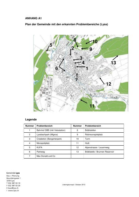 Litteringkonzept / Oktober 2013 - Gemeinde Lyss