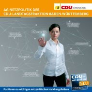 Positionspapier - CDU-Fraktion
