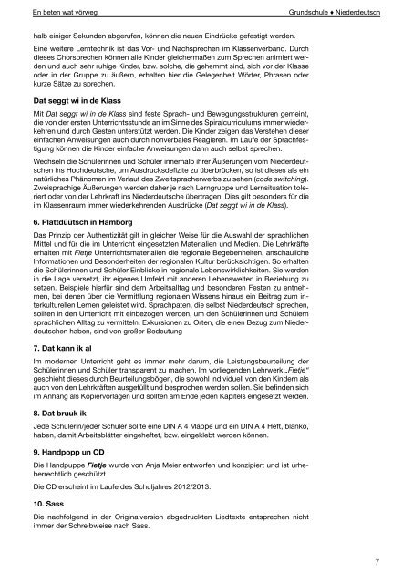 Niederdeutsch (PDF, 1,2 MB) - Landesinstitut für Lehrerbildung und ...