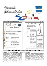 Seit 40 Jahren Blaskapelle Johanniskirchen