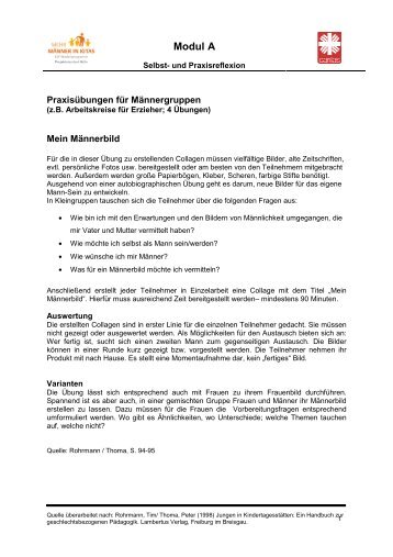 Übung: Erzieher-/ Männergruppen - Rohrmann/Thoma