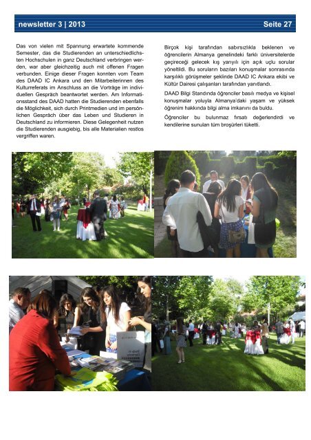 Haziran 2013 - Newsletter / YENI! - Über uns - DAAD