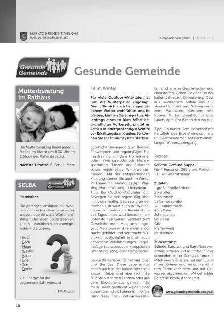 GEMEINDENACHRICHTEN - Bürgermeister Zeitung